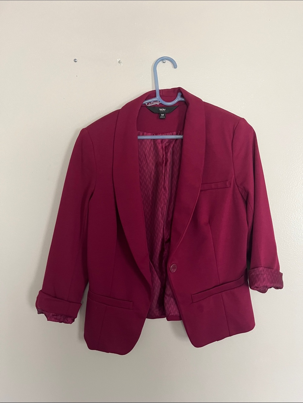 Women's Burgundy Blazer - M